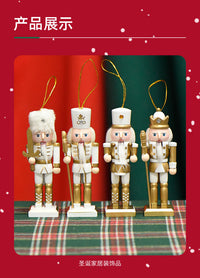 13cm Soldier Nutcracker Wooden Figurine Home Decor