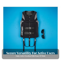 Lightweight and Comfortable Adult Life Jacket Long-Lasting Construction High Buoyancy Safety Vest Ergonomic Design for Boating, Kayaking