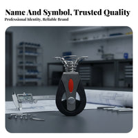 Bearing-Style Pilates Core Bed Wheel Mounting Tabs Spring-Loaded Wheel Assembly Quiet Rolling Pilates Pulley Part Compact