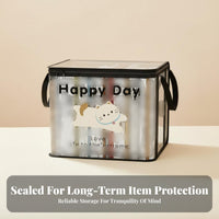 Wheeled book container Large Capacity Storage Container Clear View for Study Room