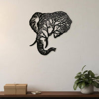 Metal Elephant Wall Art Elephant Wall Sculpture Lightweight Home Decoration for Living Room