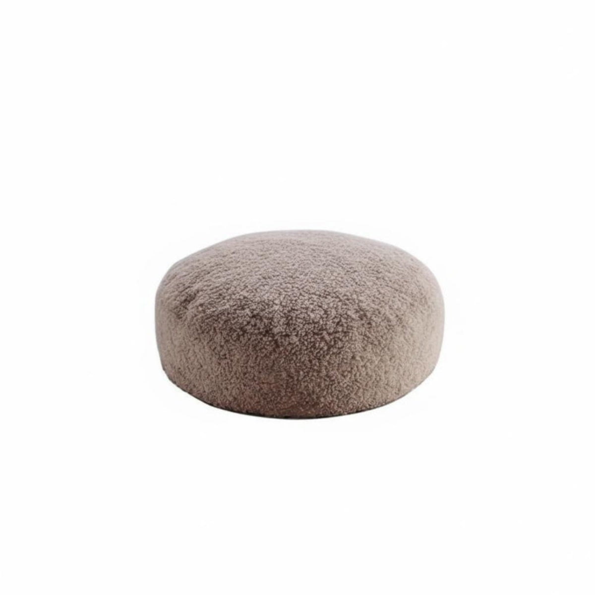 Round Stool Pad Soft Fleece Texture Sherpa Round Stool Adaptable Cute Design for Adults, Kids, Bedroom, Bay Glazed Opening