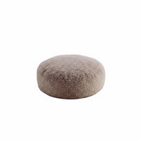 Round Stool Pad Soft Fleece Texture Sherpa Round Stool Adaptable Cute Design for Adults, Kids, Bedroom, Bay Glazed Opening