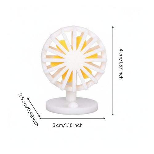 Dollhouse Desk Fan Realistic Design Dollhouse Fan Decoration Decorative Doll Accessory for Hobbyists, Photography, Diorama