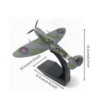 Static Airplane Model with Stand Collectible Fighter Aircraft Model Detailed Toy Plane Pre-Colored for Collectors, Office, Bookshelf