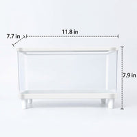 Transparent Hamster Cage Breeding Box Villa, Single Layer Clear Luxury Syrian Hamster Cage with Exercise Wheel and Water Bottle Accessory Set