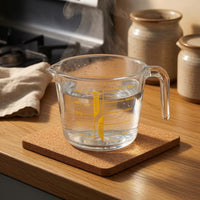 2 Pieces Strainer Cup Set Pouring Spout Liquid Measuring Cups Wide Mouth