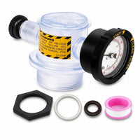 Manual Air Release Valve Assembly Easy to Install Valve with Pressure Gauge Long-Lasting Pressure Gauge Assembly Accurate for Maintenance Technicians