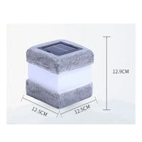 Sunstone Light LED Square Stone Lamp Environmentally Conscious for Yard