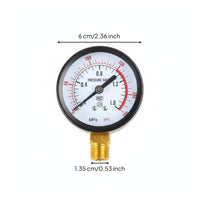 Gauge Pressure Gauge Double Scale Measuring Tool High Accuracy