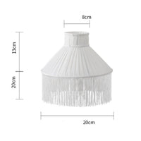 Textile Lampshade with Tassels Replacement Lampshade for Hotel