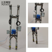 土豆模型1/64比例路灯电线杆模型