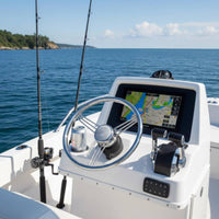 Yacht Steering Wheel Rustproof Stainless Steel Steering Wheel Long-Lasting Sturdy Construction for Boating