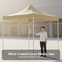 Portable Market Stall Tent Foldable Folding Canopy Tent Waterproof 4 Leg Event Canopy for Small Business Owners, Beachgoers, Events, Backyard, Camping