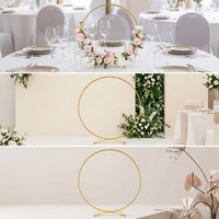 Tabletop Hoop Stand Slim Centerpiece Riser Minimalist for Receptions, Parties
