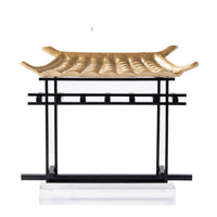 House Sculpture Abstract Sculpture with Metal Frame Classic for Entryway Console
