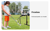 360° Rotation Golf Swing Practice Aid Stand Height Adjustable Golf Swing Practice Aid Long-Lasting for Beginners, Coaches, Outdoor, Backyard