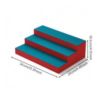 Three-Tier Display Riser Elegant Stepped Display Simple to Clean to Clean Riser for Collectors, Livestreamers, Livestreaming