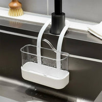 Kitchen Faucet Holder Drainage Design Faucet Hanging Basket Space-Saving Hanging Sink Holder for Washroom