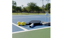2 Pieces Honeycomb-Core Pickleball Paddle Set with Balls Textured Grip Pickleball Paddle Set Anti-Slip Sports Equipment Portable for Training