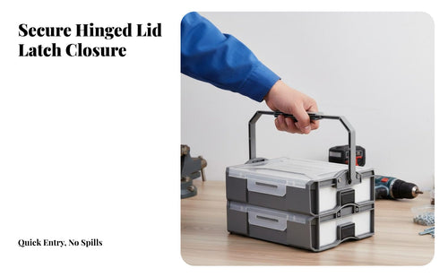 Compartmentalized Storage Case Multi-Compartment Compartmented Hardware Case