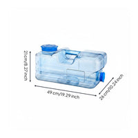 Tea Table Water Bottle Food Grade PC Material Rectangular Water Container