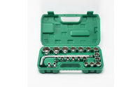 Socket Wrench Set Chrome-Finished Socket Set with Case Mirror-Polished Mechanics Tool Kit for Home Improvement Hobbyists, Homeowners, Garage