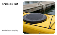 Single-Person Aquatic Kayak Lightweight Paddling Boat Adjustable Foot Pedals Individual Vessel for Recreational Paddlers, Beginners, Aquatics, Lakes