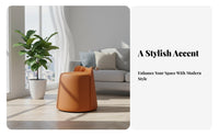 Round Pouf with Handle Light Luxury aesthetic Round Pouf Nordic Design for Cloakroom