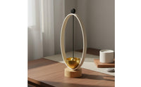 Meditation Bell Ornament Minimalist Desktop Bell Ornament Cream and Gold