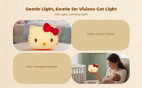 Dimmable rechargeable cat night light
