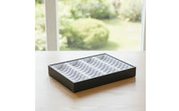 Jewelry Display Box with Grooves Rectangular Bracelet Organizer Tray Bracelet Display Box Divided Multi-Slot for Retailers