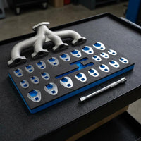 24 Pieces Slanted Offset Wrench Set Storage Board 24-Piece Wrench Set High