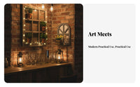 Faux opening with Shutters Rustic & aesthetic surface Hanging Easy to Hang for Patio, Cafe