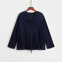 Cardigans for Women with Crochet Flower Detail, Ladies with Adjustable Tie Belt, Long Sleeve Summer for Spring