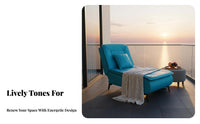 cleanable Cover Chaise Lounge Space-Saving Adjustable Chaise Lounge Modern design Living Room Seating Ergonomic Design for Apartment Dwellers, Office Workers, Homeowners, Balcony, Bedroom