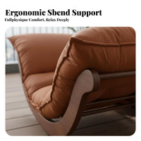 Curved Lounger Lounger Multi-Functional Rocking Chair Small Space Accommodating High Weight Capacity for Balcony, Resting