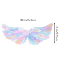 Feather Angel Wings Handmade Feather Wings Lightweight for Party, Cosplay, Kids