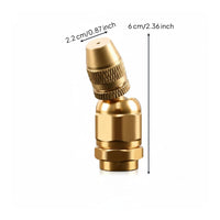 Adjustable Misting Nozzle Universal Fit Garden Sprinkler Head Long-Lasting Metal