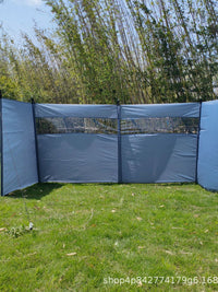 Outdoor Camping Windshield, Tent Screen, Folding Windbreak for Beach and Camping