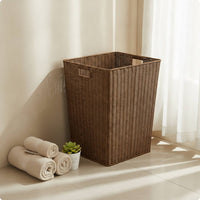 Laundry Basket with Handles Woven Laundry Basket Open-Top Clothes Hamper with Handles for Bedroom