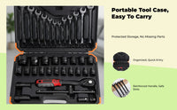 Ratchet socket set for car repairs