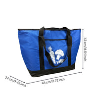 Zippered Insulated Tote Bag Soft-Sided Insulated Grocery Bag Reusable Thermal Cooler Tote Long-Lasting for Supermarket
