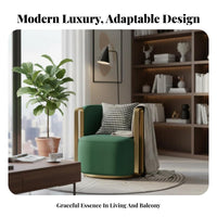 Modern modern design rotating Barrel Chair Ergonomic Design Indoor Seating Enveloping spinal supportrest Easy to Assemble for Business Professionals, New Parents, Living Room, Balcony, Reception Area, Bedroom