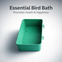 Bird Bath Tub for Cage Hanging, Spacious Bird Cage Shower Enclosure, Parrot Bath #variant:Open Top