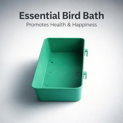 Bird Bath Tub for Cage Hanging, Spacious Bird Cage Shower Enclosure, Parrot Bath #variant:Open Top