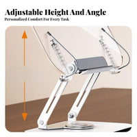Adjustable Reading Stand Holds Thick Books Swiveling Reading Easel for Musicians