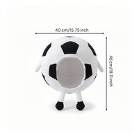 Soft Football Head Mask Biodegradable Soccer Ball Mask Easy to Wear Costume Prop Extremely Realistic Realistic for Photo Shoots