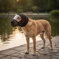Mesh Dog Mask Anti-Chew Pet Supply for Outdoor