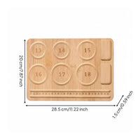 Wooden Bead Tray Wood Bracelet Design Easy-to-Use Bracelet Beading Board for DIY Crafters, Jewelry Makers, Workbench